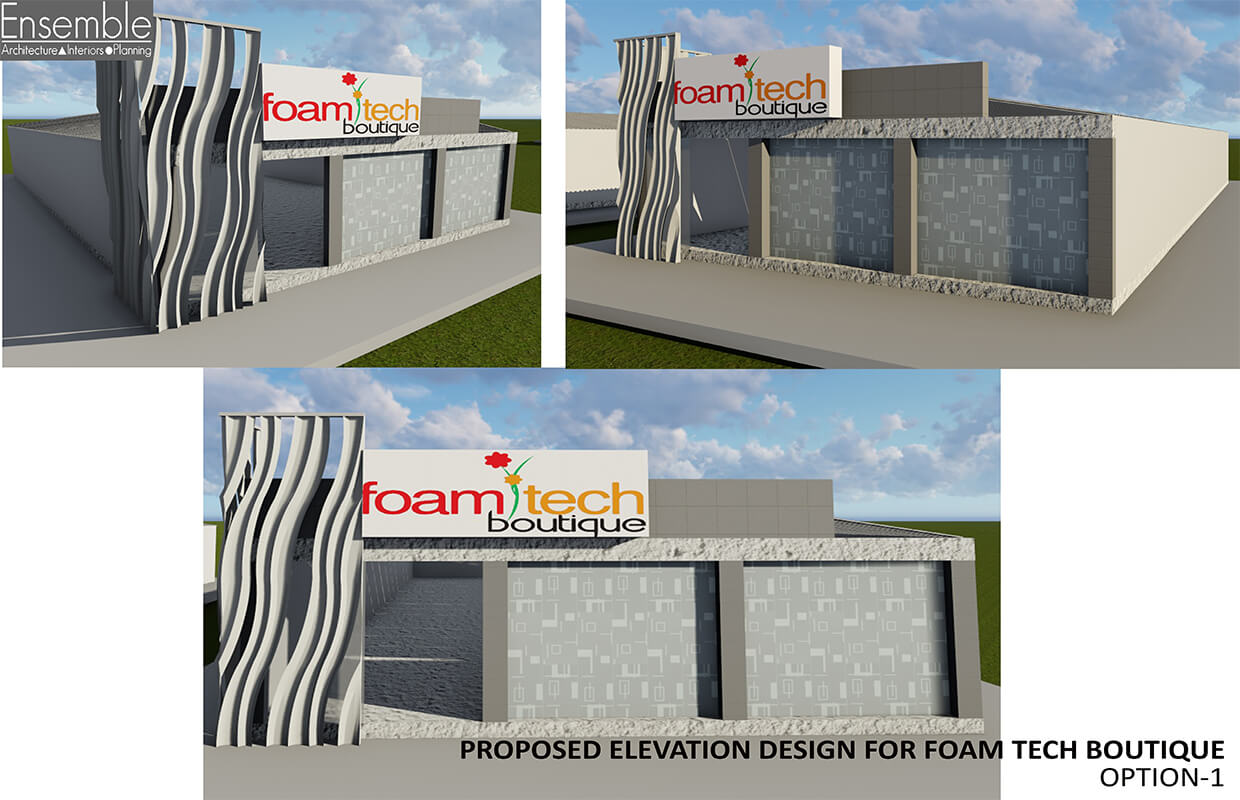 Elevation Design For Foam Tech Boutique